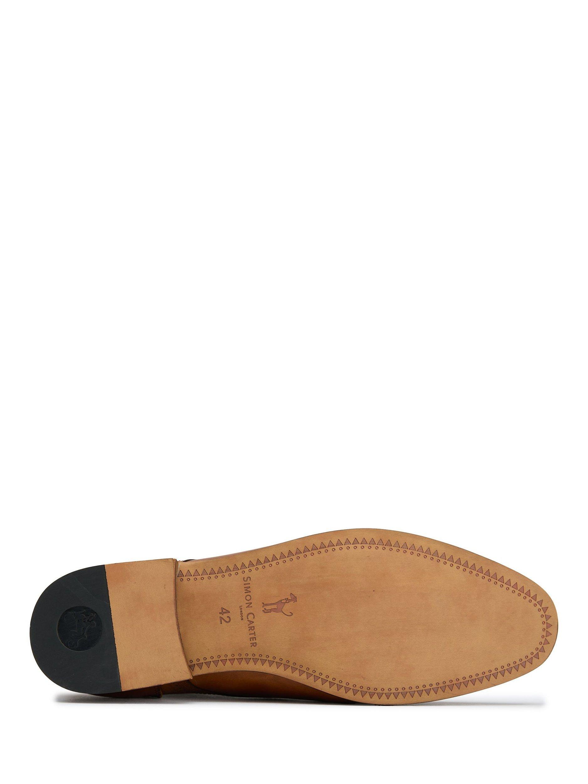 Product image 5 of 6, which shows Simon Carter Boyce Leather Chukka Boots, Tan, 7