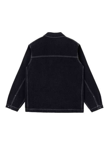 Stan Ray Denim Coverall Jacket, Washed Black Denim - view 2, Washed Black Denim