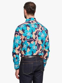 Simon Carter Cotton Tailored Fit Leading Lady Floral Shirt, Multi - view 2, Multi