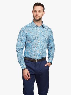 Simon Carter Oscars Palace Shirt, Blue, Blue