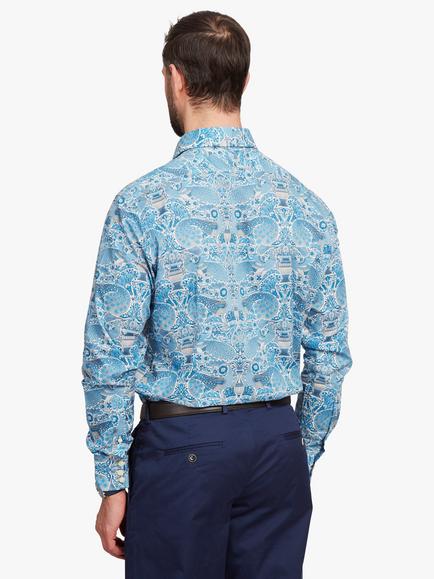 Simon Carter Oscars Palace Shirt, Blue - view 2, Blue