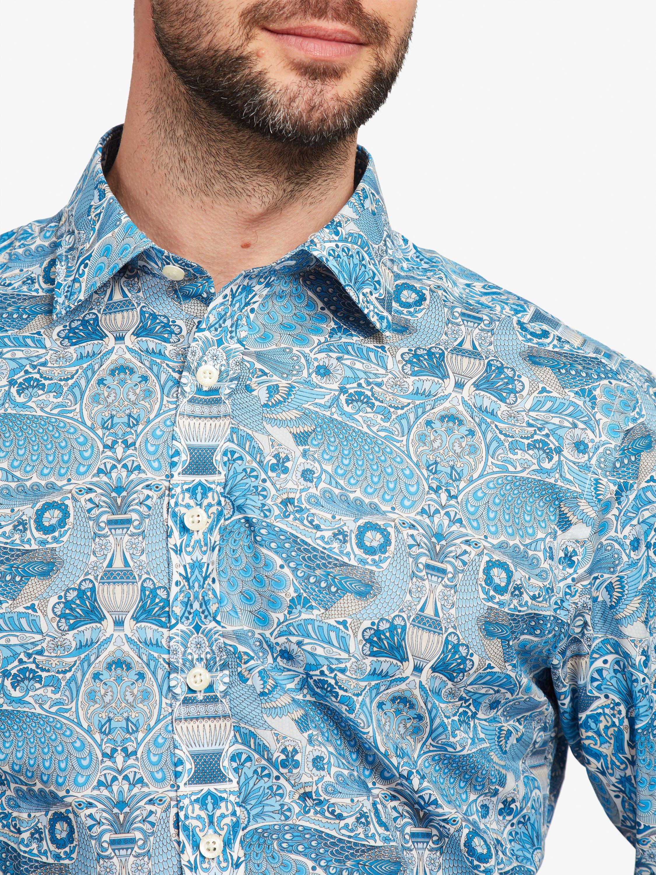 Product image 5 of 7, which shows Simon Carter Oscars Palace Shirt, Blue, 15/R