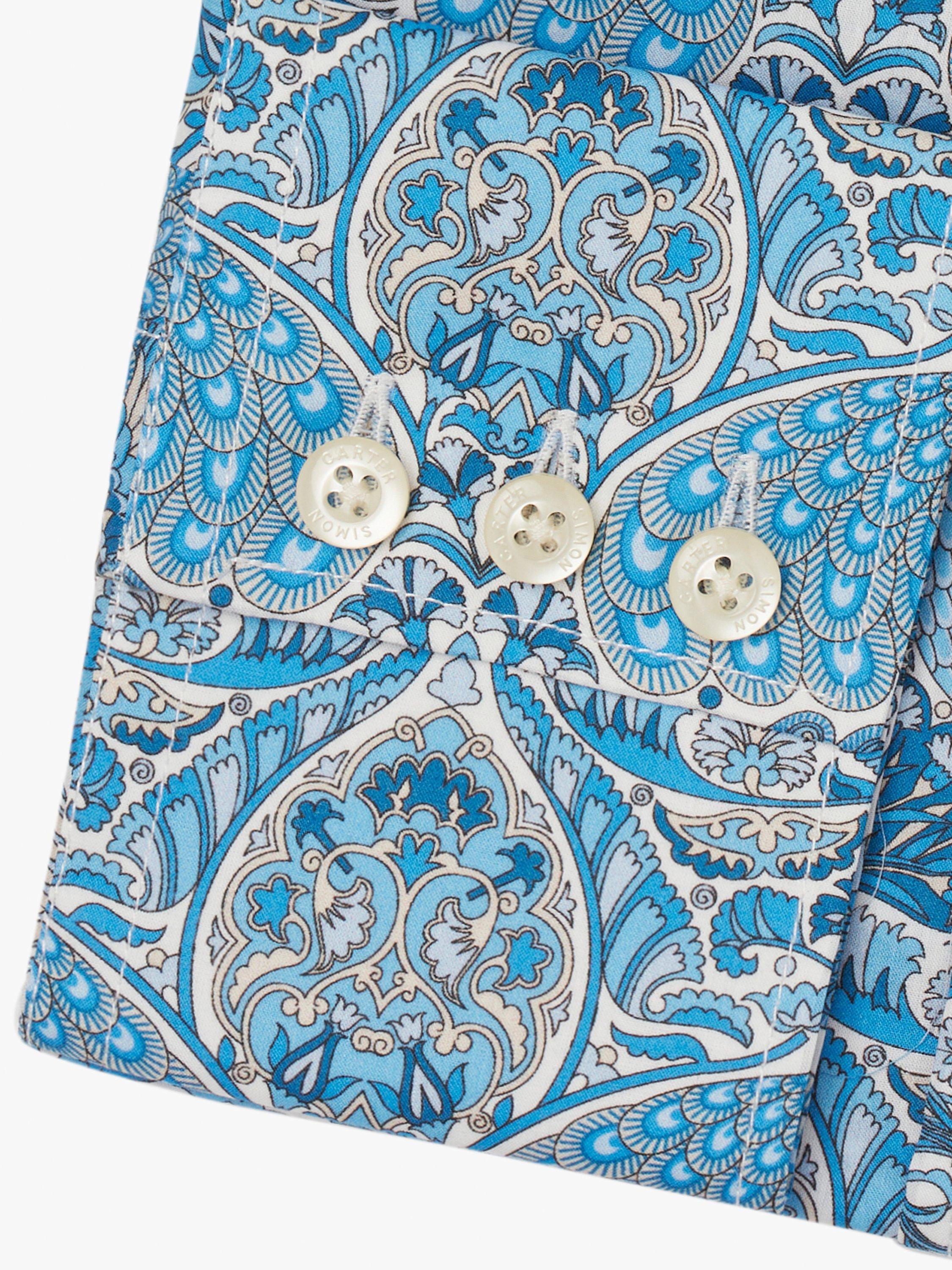 Product image 6 of 7, which shows Simon Carter Oscars Palace Shirt, Blue, 15/R