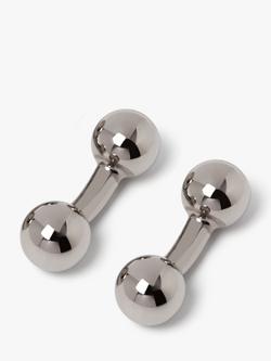 Simon Carter Curved Dumbbell Cufflinks, Silver