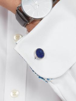 Simon Carter Edwardian Lapis Cufflinks - view 2, Silver/Blue