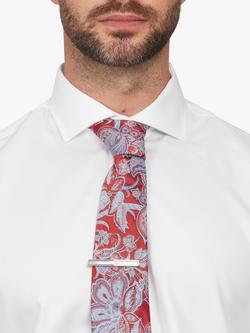 Simon Carter Mother of Pearl Arched Tie Slide, Silver - view 2, Silver