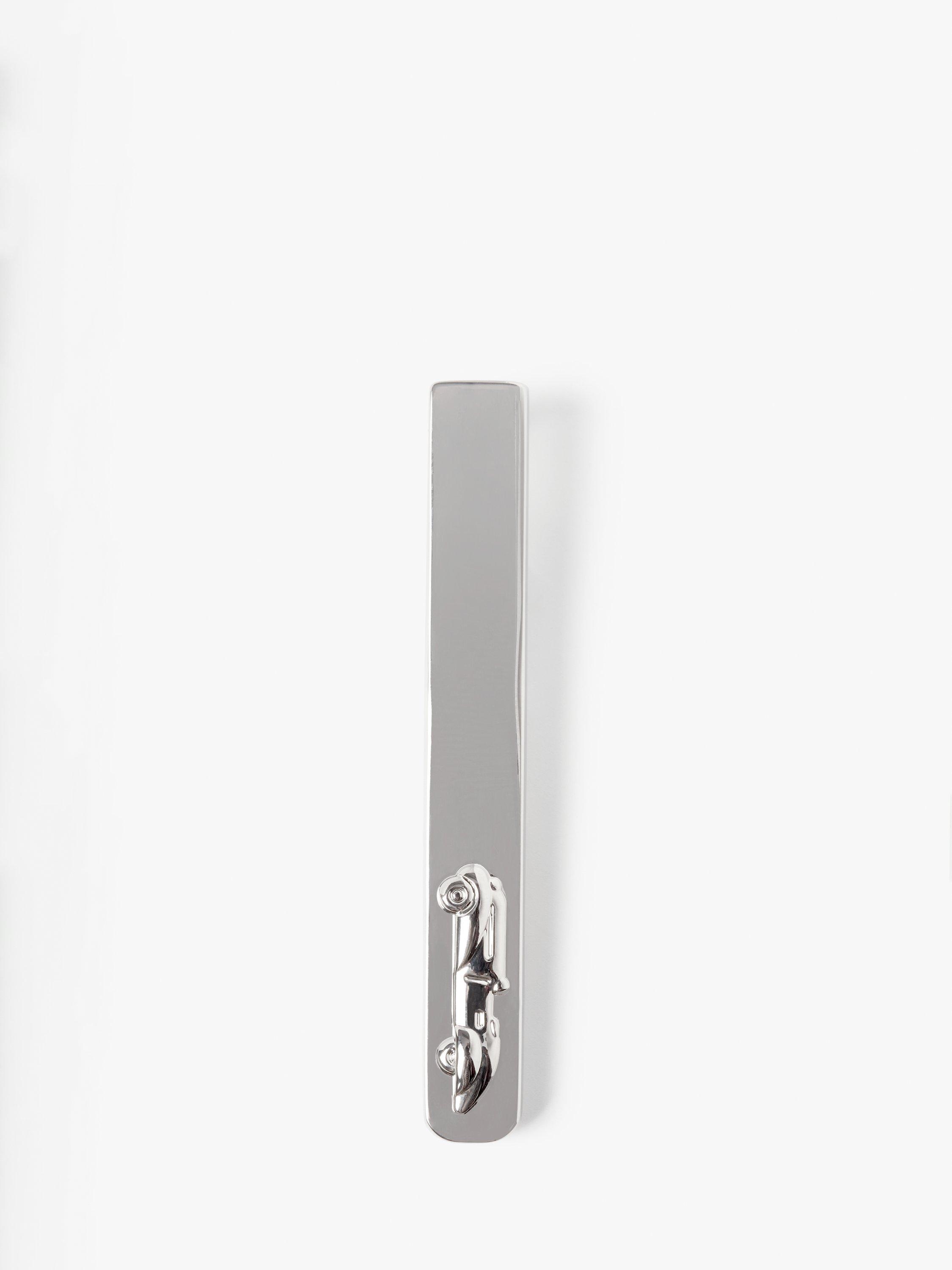 Product image 4 of 6, which shows Simon Carter Car Tie Slide and Cufflink Set, Silver