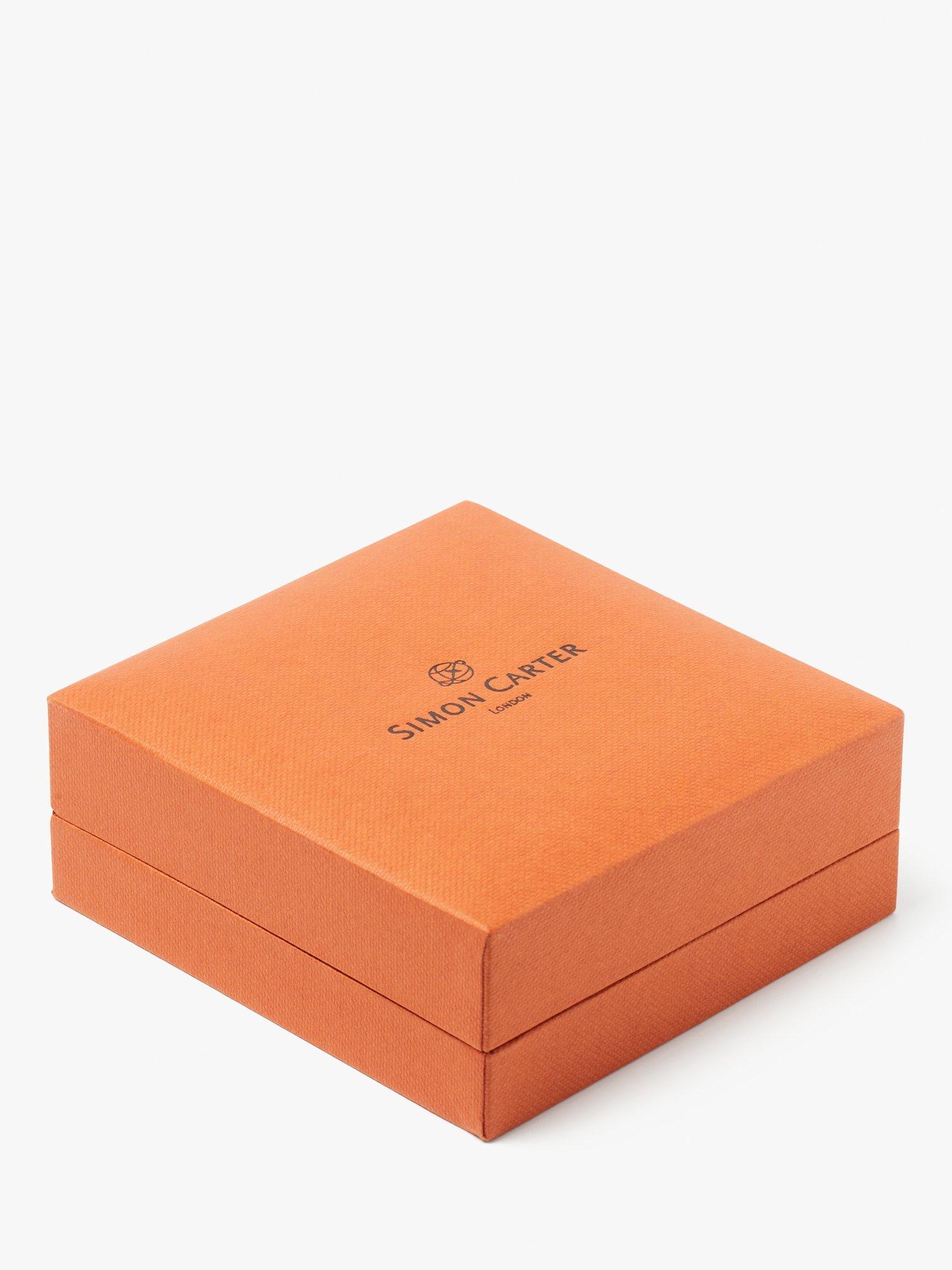 Product image 6 of 6, which shows Simon Carter Car Tie Slide and Cufflink Set, Silver