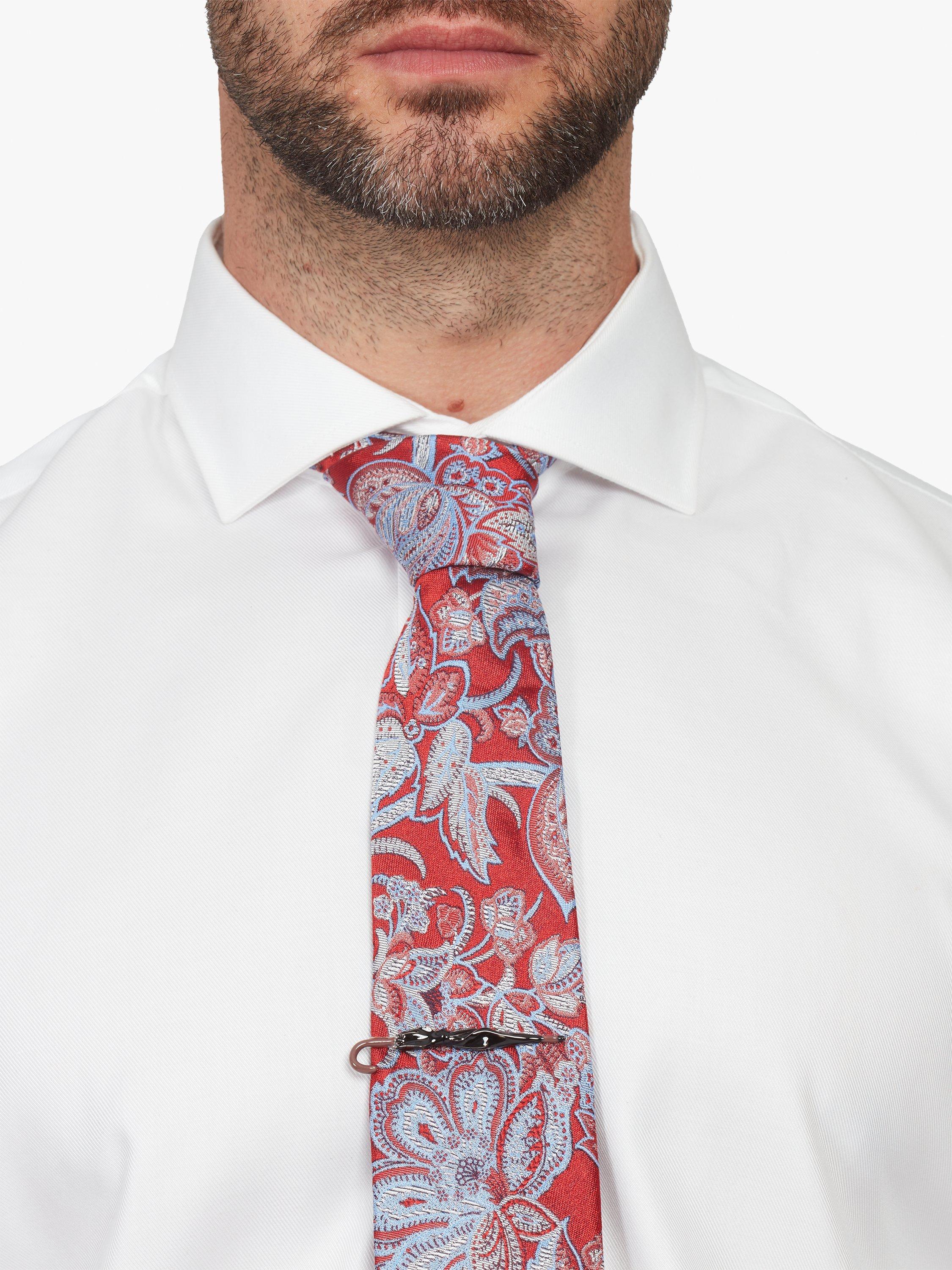 Product image 2 of 5, which shows Simon Carter Umbrella Tie Clip, Black/Multi