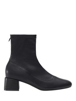 Moda in Pelle Osoku Porvair Pull On Sock Ankle Boots, Black, Black
