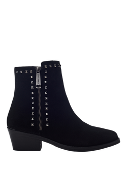 Moda in Pelle Ossio Suede Stud Embellished Ankle Boots, Black