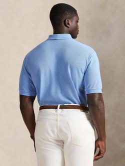 Polo Ralph Lauren Big & Tall Cotton Regular Fit Short Sleeve Polo Shirt, Bristol Blue - view 2, Bristol Blue