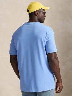Polo Ralph Lauren Big & Tall Cotton Regular Fit Short Sleeve T-Shirt, Bristol Blue - view 2, Bristol Blue
