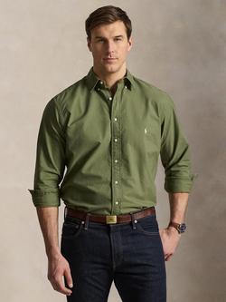 Polo Ralph Lauren Big & Tall Cotton Regular Fit Sport Oxford Shirt, Garden Trail, Garden Trail