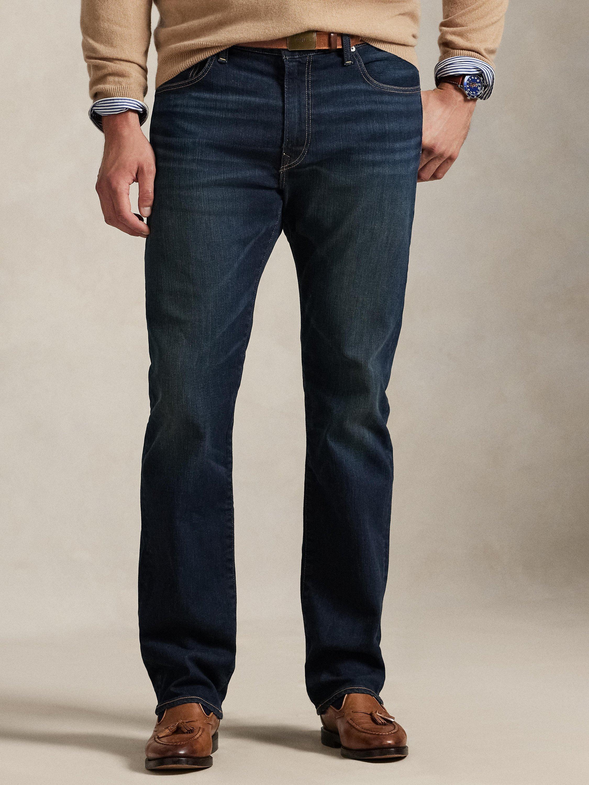 Product image 1 of 6, which shows Ralph Lauren Big & Tall Hampton Jeans, Murphy, 40R