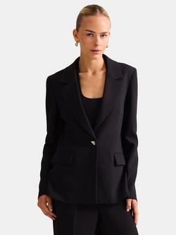 Forever New Victoria Single Breasted Blazer, Black, Black