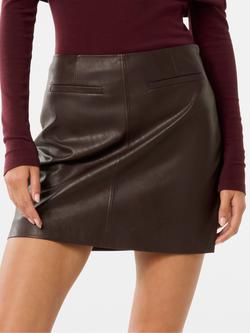 Forever New Addison Faux Leather Mini Skirt, Royal Berry, Royal Berry