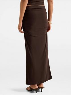 Forever New Jazelle Jersey Maxi Skirt, Bitter Chocolate - view 2, Bitter Chocolate