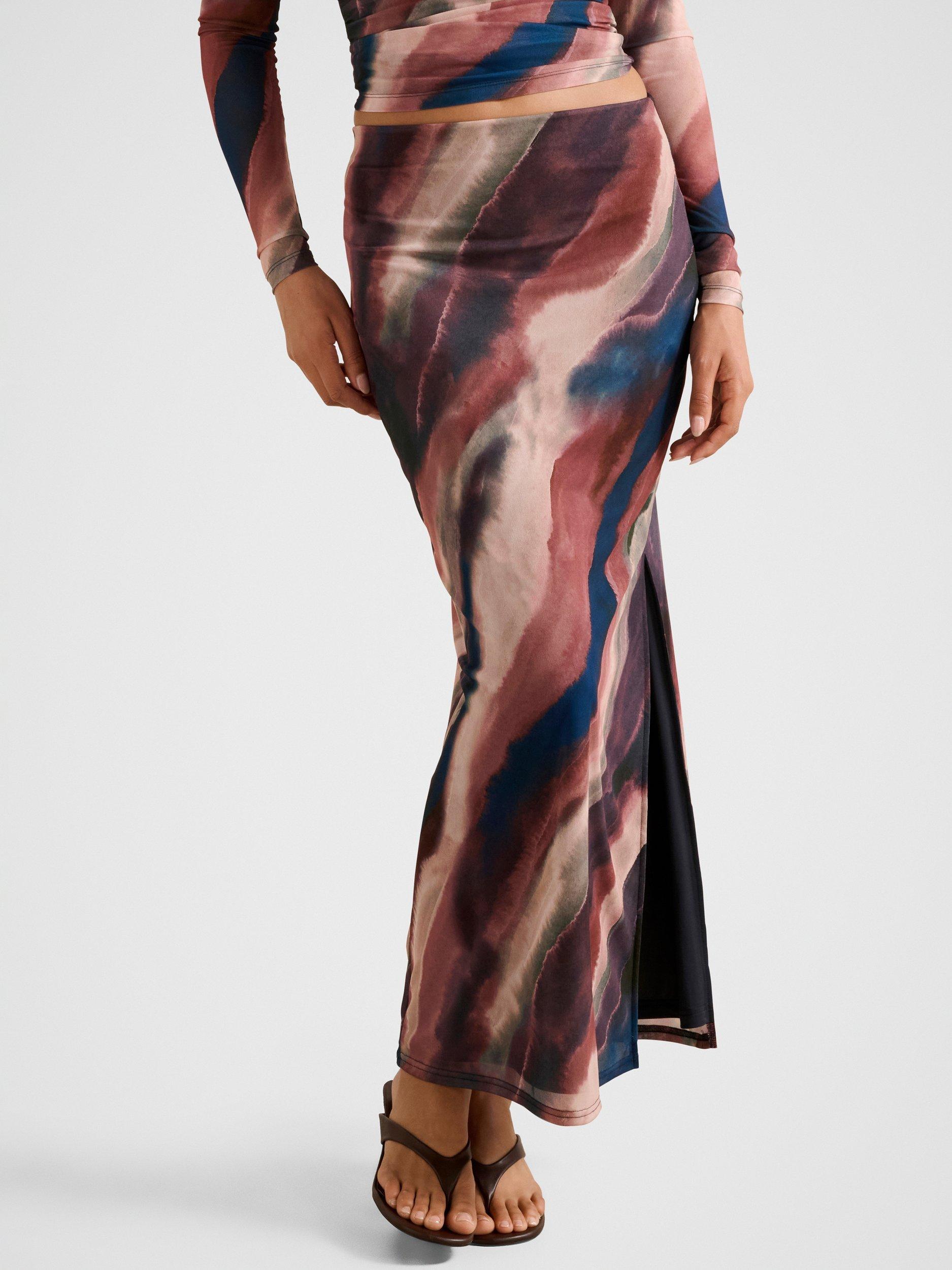 Product image 1 of 5, which shows Forever New Mia Mesh Maxi Skirt, Multi, 4