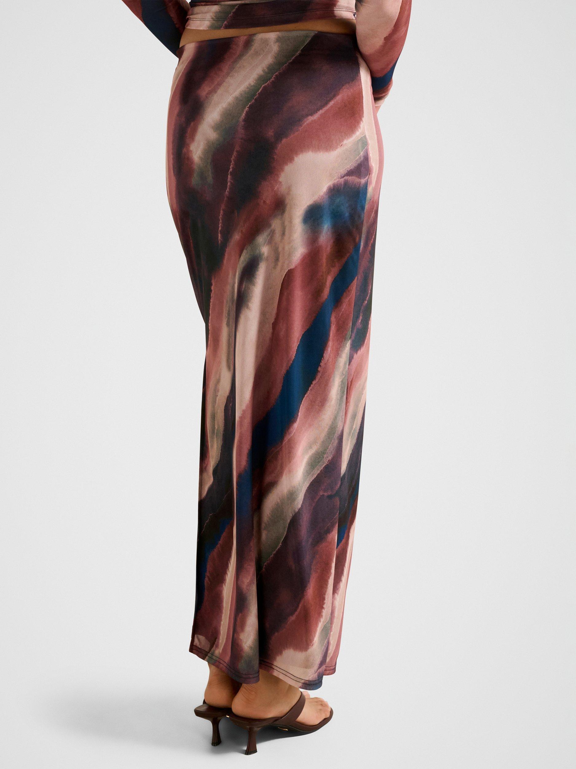 Product image 2 of 5, which shows Forever New Mia Mesh Maxi Skirt, Multi, 4