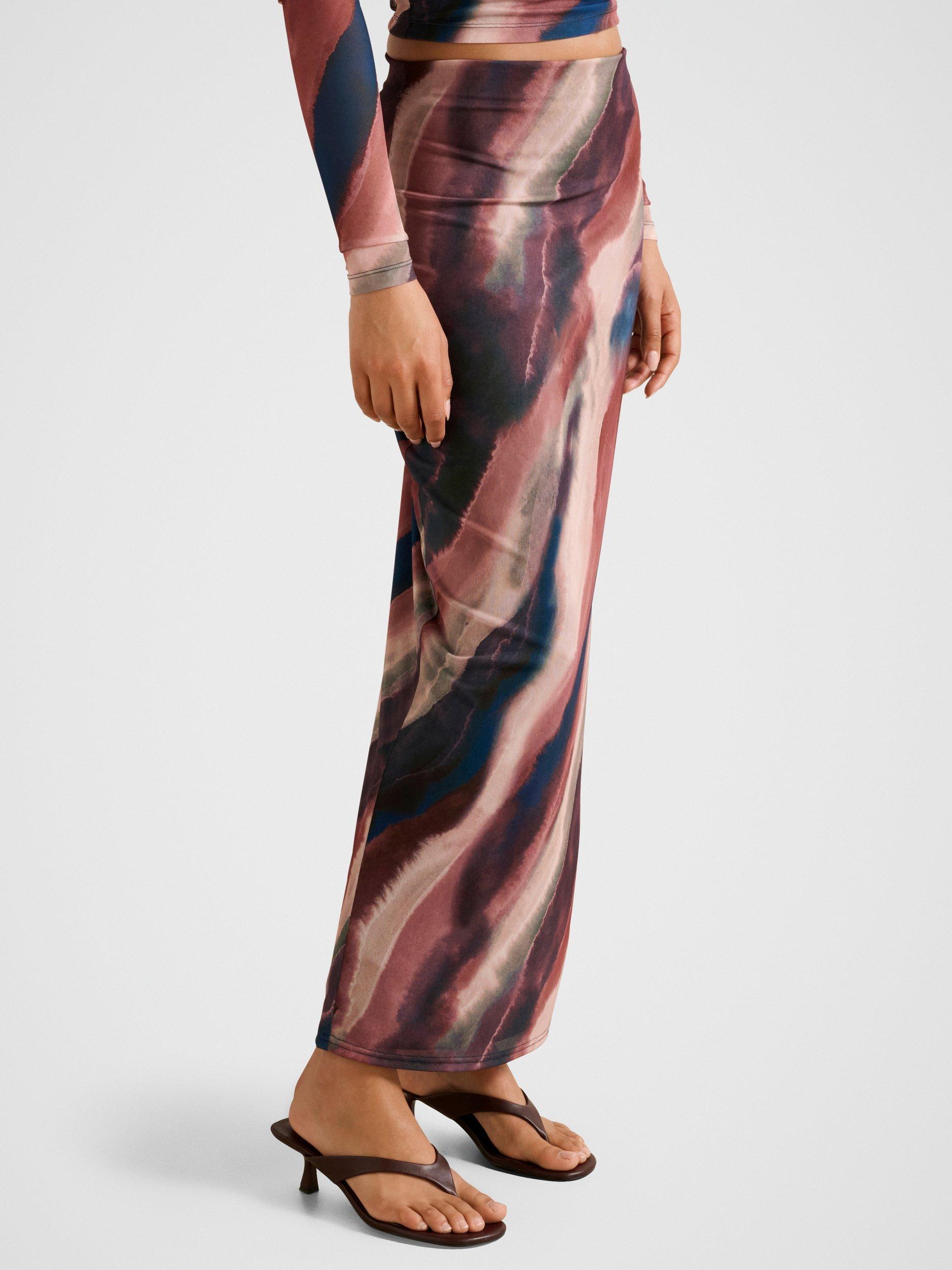 Product image 3 of 5, which shows Forever New Mia Mesh Maxi Skirt, Multi, 4