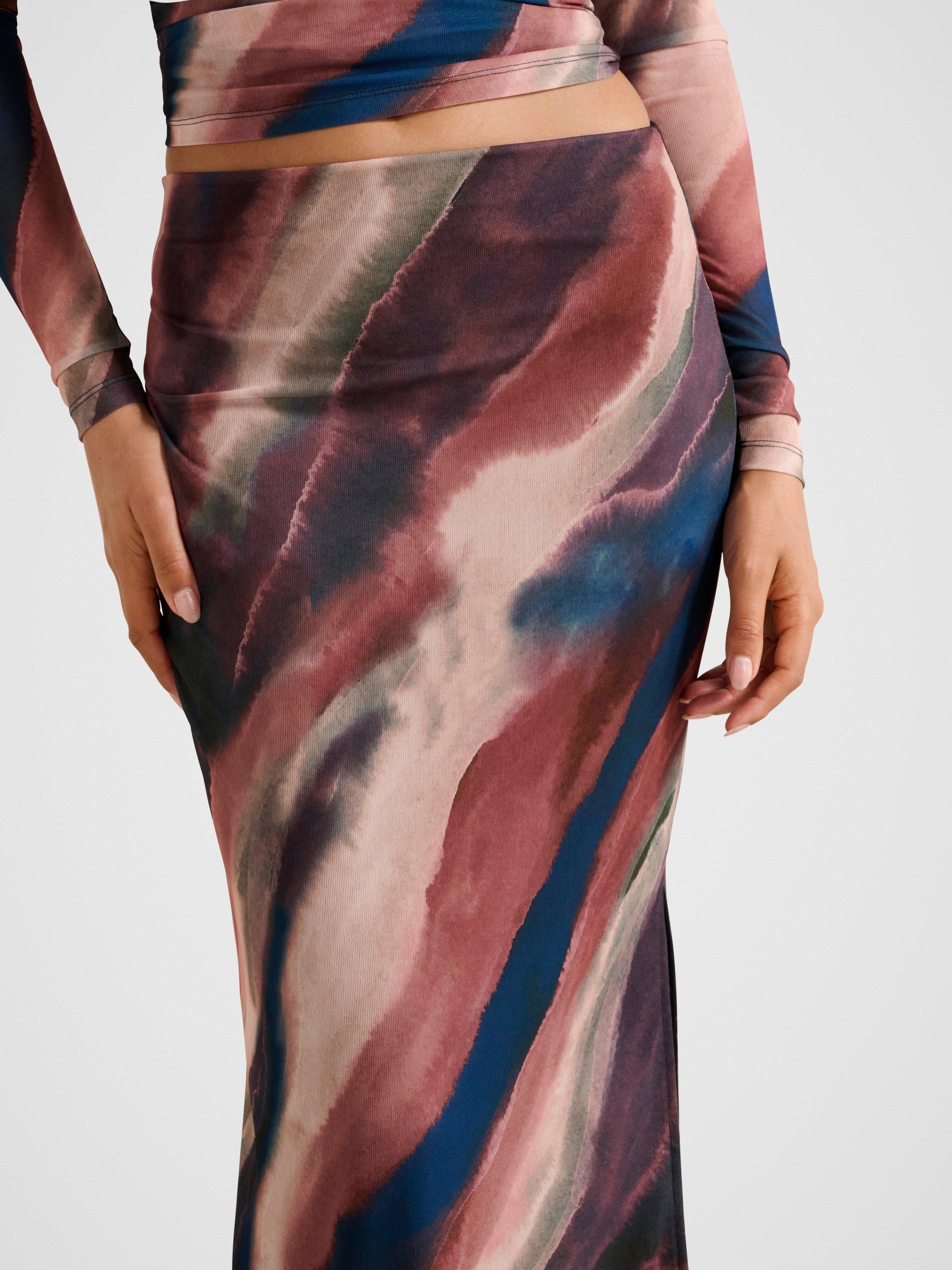 Product image 4 of 5, which shows Forever New Mia Mesh Maxi Skirt, Multi, 4