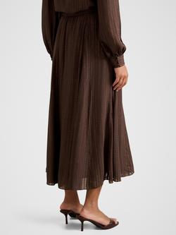 Forever New Preslee Godet Midi Skirt, Chocolate - view 2, Chocolate