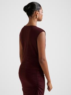 Forever New Petite Jazelle Hardware Detail Top, Plum - view 2, Plum