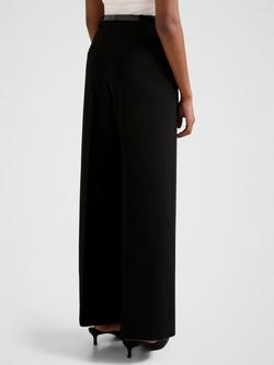 Forever New Petite Alexandra Wide Leg Trousers, Black - view 2, Black