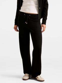 Forever New Hazel Knitted Lounge Trousers, Black, Black