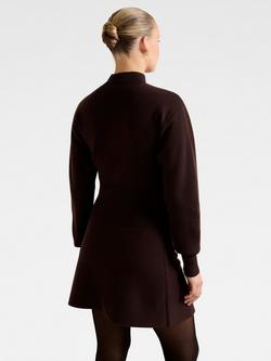 Forever New Tia Double Zip Cardigan, Chocolate - view 2, Chocolate