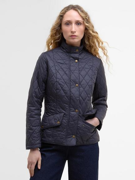 Barbour Flyweight Cavalry Quilted Jacket, Navy