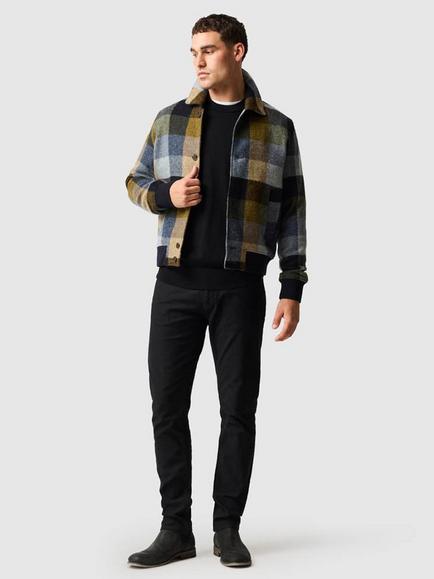 Rodd & Gunn Parrish Way Check Wool Blend Jacket, Ink - view 2, Ink