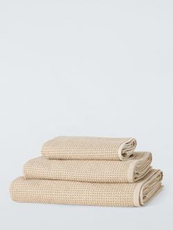John Lewis Textured Towels, Warm Sand