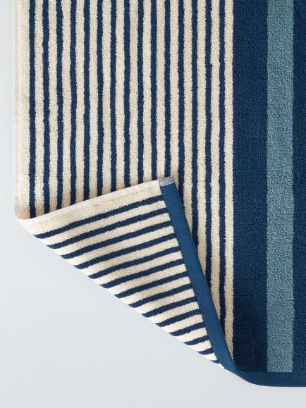 John Lewis Harlyn Stripe Towels, Blue - view 2, Blue