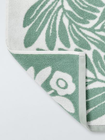 John Lewis x Anine Cecilie Iversen Zinnia Towels - view 2, Celadon