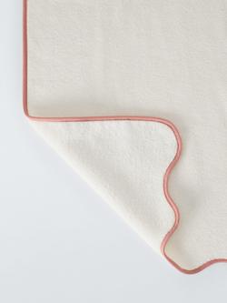 John Lewis Scallop Edge Towels - view 2, Deep Plaster