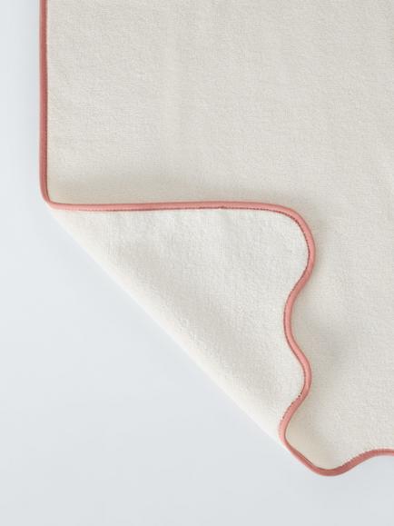 John Lewis Scallop Edge Towels - view 2, Old Rose