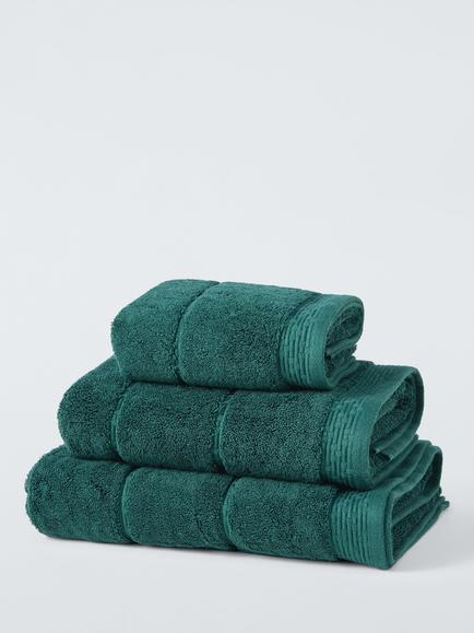 John Lewis Grand Hotel Towels, Dark Evergreen