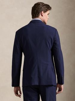 Polo Ralph Lauren Tailored Fit Wool Blend Suit Jacket, Bright Navy/Grey - view 2, Bright Navy/Grey