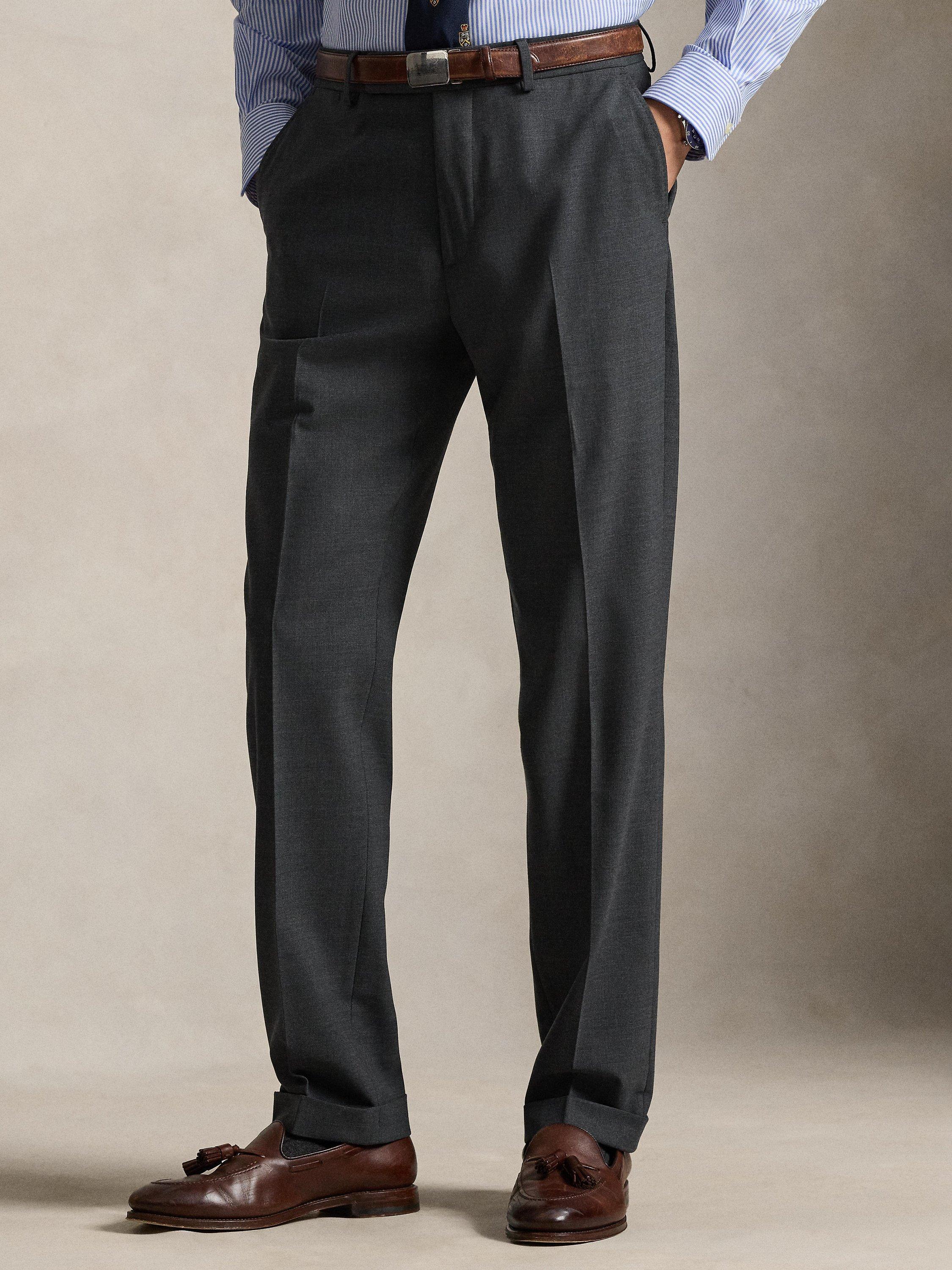 Polo Ralph Lauren Tailored Fit Wool Blend Suit Trousers, Charcoal