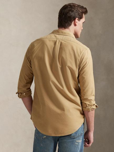 Ralph Lauren Cotton Oxford Shirt, Cafe Tan - view 2, Cafe Tan