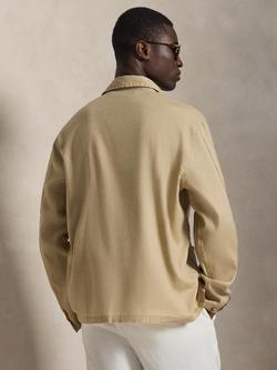 Ralph Lauren Woven Linen Rich Sport Overshirt, Coastal Beige - view 2, Coastal Beige