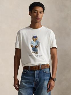Polo Ralph Lauren Cotton Regular Fit Short Sleeve Polo Bear T-Shirt, Nevis-Denim Bear, Nevis-denim Bear