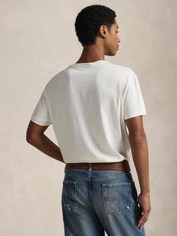 Polo Ralph Lauren Cotton Regular Fit Short Sleeve Polo Bear T-Shirt, Nevis-Denim Bear - view 2, Nevis-denim Bear