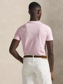 Polo Ralph Lauren Cotton Custom Slim Fit Short Sleeve T-Shirt - view 2, Garden Pink