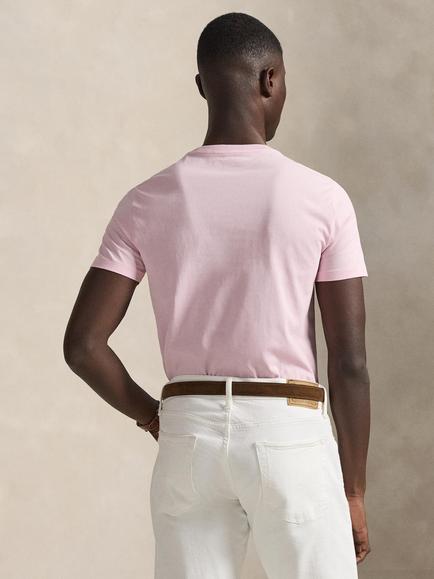 Polo Ralph Lauren Cotton Custom Slim Fit Short Sleeve T-Shirt - view 2, Garden Pink