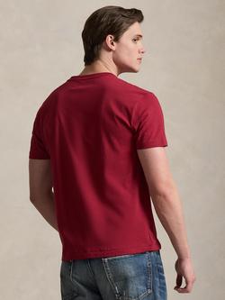 Polo Ralph Lauren Cotton Classic Fit Short Sleeve T-Shirt, Heritage Red - view 2, Heritage Red