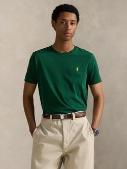 Polo Ralph Lauren Cotton Custom Slim Fit Short Sleeve T-Shirt, New Forest, New Forest
