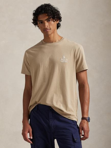 Polo Ralph Lauren Cotton Classic Fit Short Sleeve T-Shirt, Vintage Khaki, Vintage Khaki